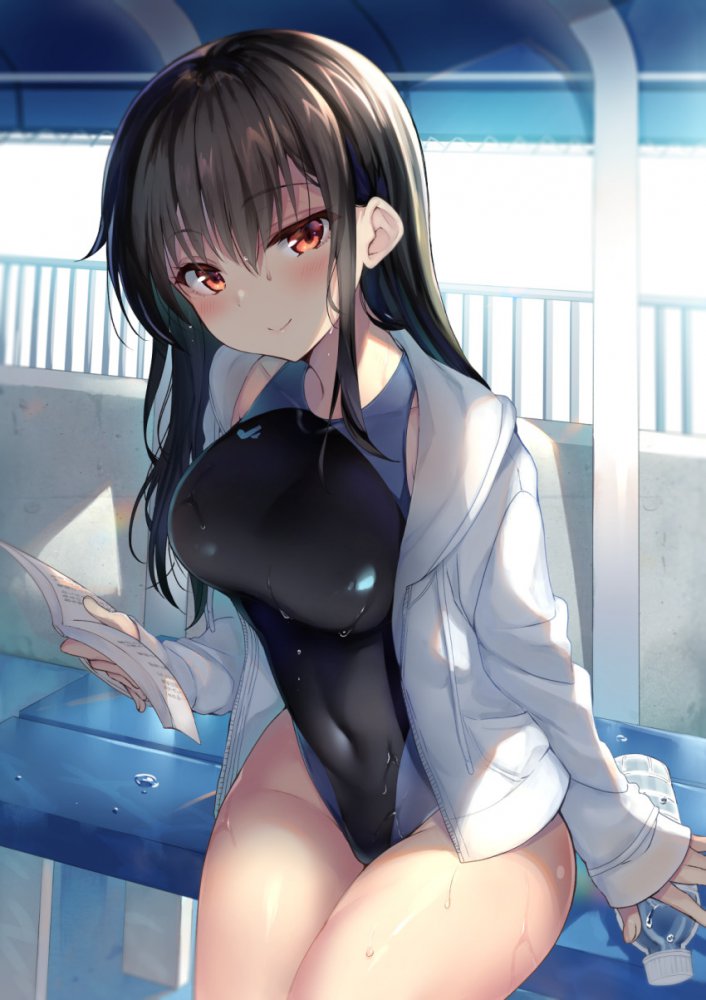 【二次】競泳水着を着た女の子の画像